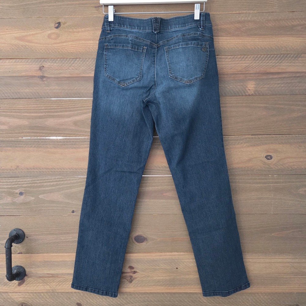 Democracy Jeans Dark Blue Ab Solution Straight Leg Womens 6 - Picture 2 of 5